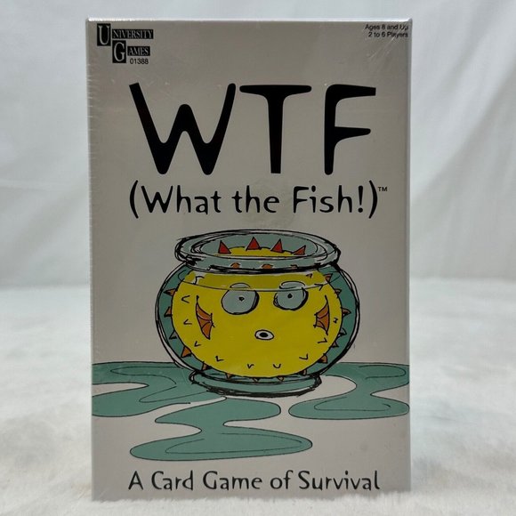 WTF (What The Fish) A Card Game of Survival University Games 2019 New - Picture 1 of 6
